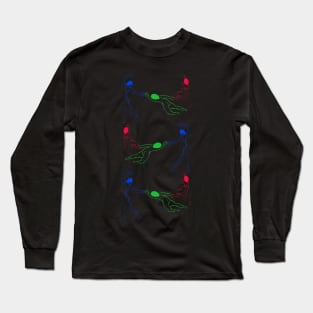 Neon La Danse by Henri Matisse Remix Long Sleeve T-Shirt